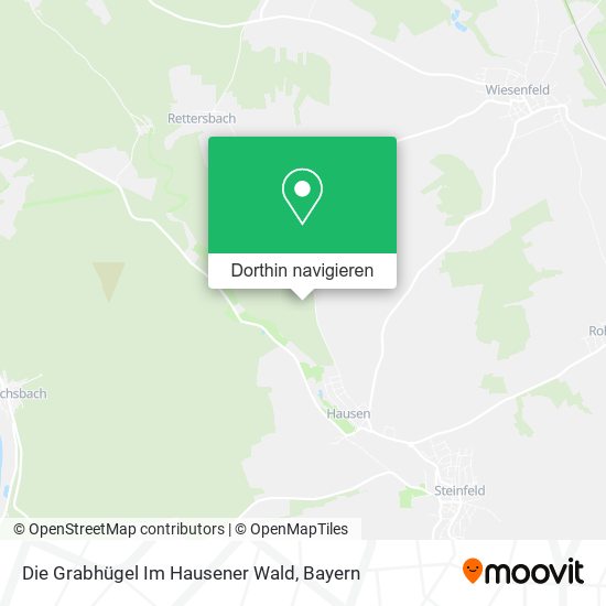 Die Grabhügel Im Hausener Wald Karte