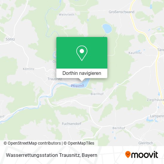 Wasserrettungsstation Trausnitz Karte