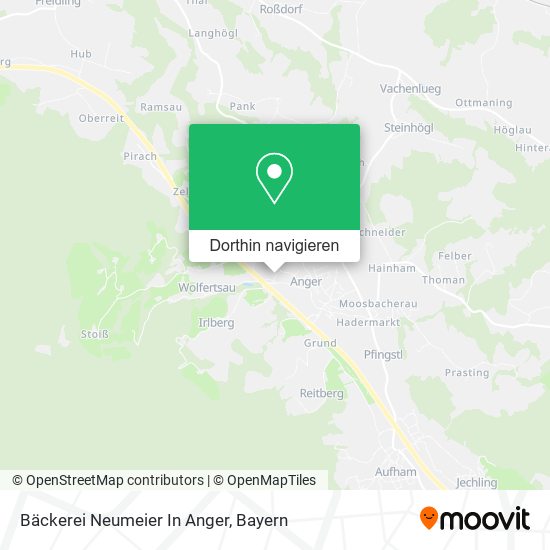Bäckerei Neumeier In Anger Karte