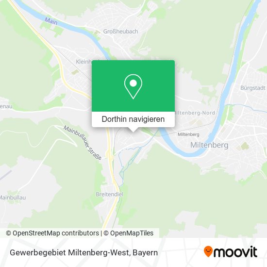 Gewerbegebiet Miltenberg-West Karte