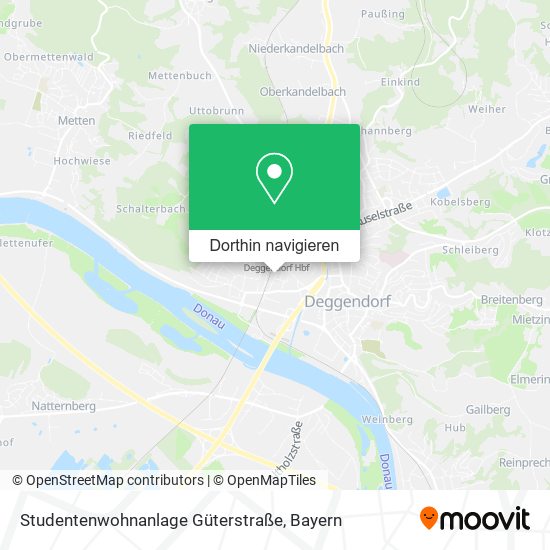 Studentenwohnanlage Güterstraße Karte