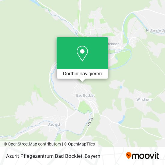 Azurit Pflegezentrum Bad Bocklet Karte