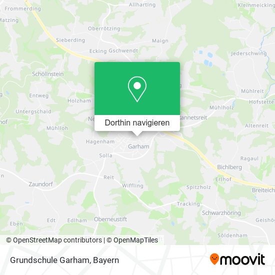 Grundschule Garham Karte