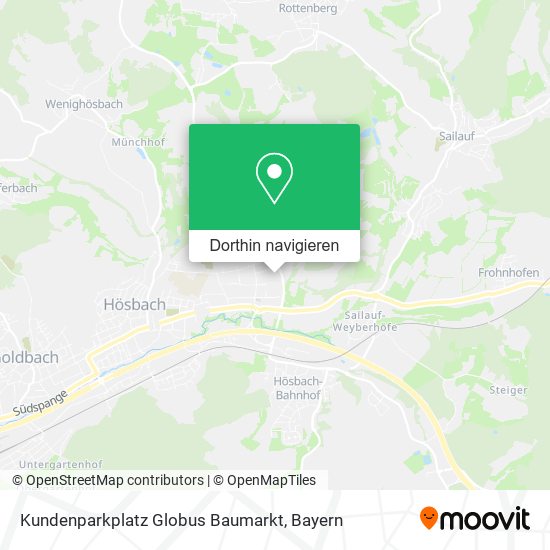 Kundenparkplatz Globus Baumarkt Karte