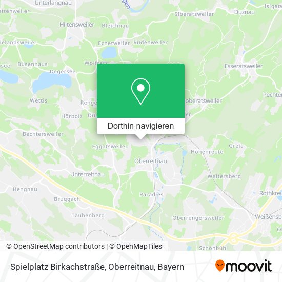 Spielplatz Birkachstraße, Oberreitnau Karte