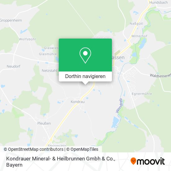 Kondrauer Mineral- & Heilbrunnen Gmbh & Co. Karte