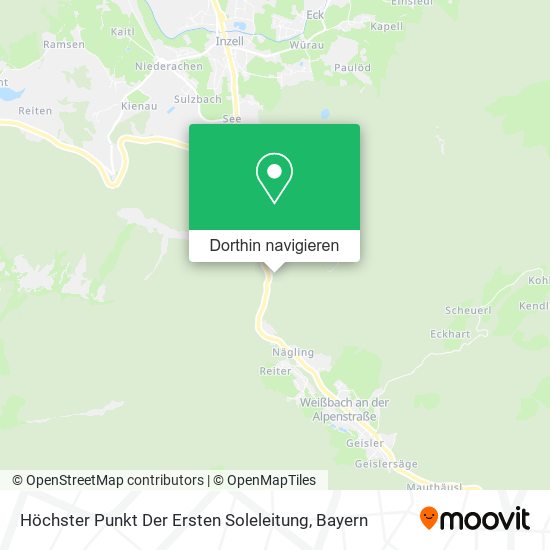 Höchster Punkt Der Ersten Soleleitung Karte