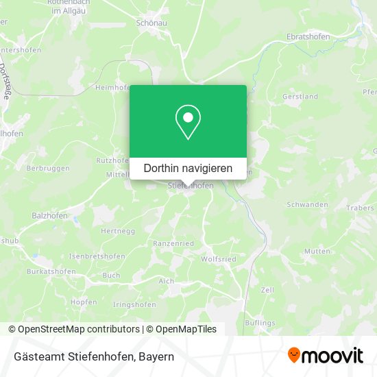 Gästeamt Stiefenhofen Karte