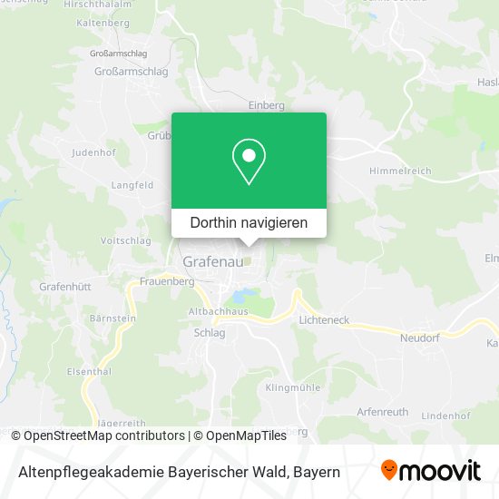 Altenpflegeakademie Bayerischer Wald Karte