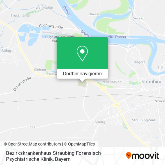 Bezirkskrankenhaus Straubing Forensisch-Psychiatrische Klinik Karte