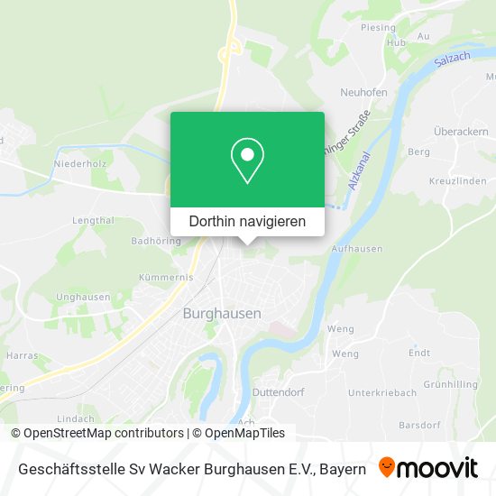 Geschäftsstelle Sv Wacker Burghausen E.V. Karte