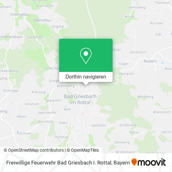 Freiwillige Feuerwehr Bad Griesbach I. Rottal Karte