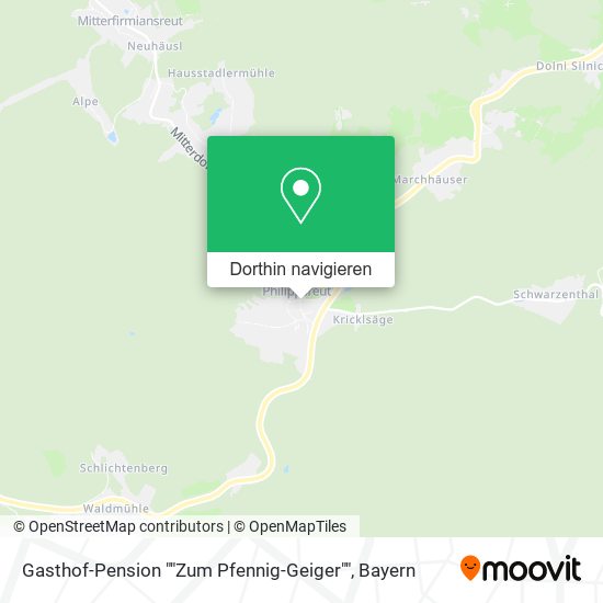 Gasthof-Pension ""Zum Pfennig-Geiger"" Karte