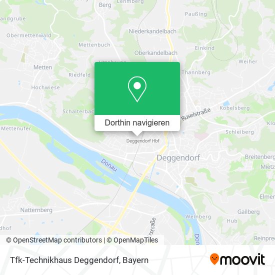 Tfk-Technikhaus Deggendorf Karte
