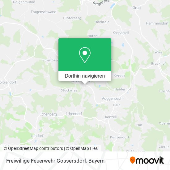 Freiwillige Feuerwehr Gossersdorf Karte