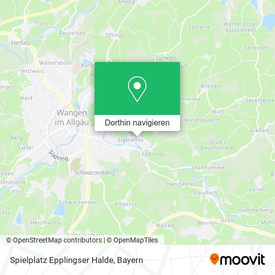 Spielplatz Epplingser Halde Karte