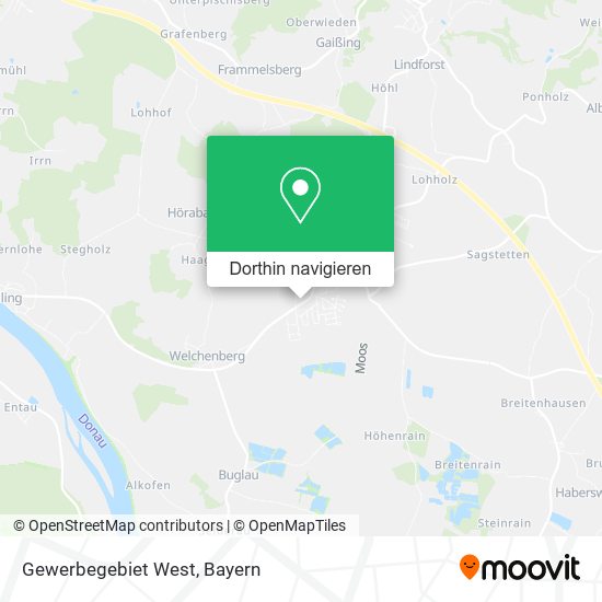 Gewerbegebiet West Karte