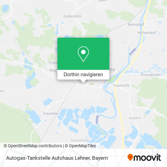 Autogas-Tankstelle Autohaus Lehner Karte