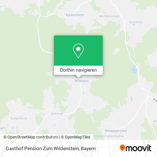 Gasthof Pension Zum Wildenstein Karte
