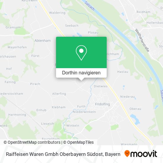 Raiffeisen Waren Gmbh Oberbayern Südost Karte