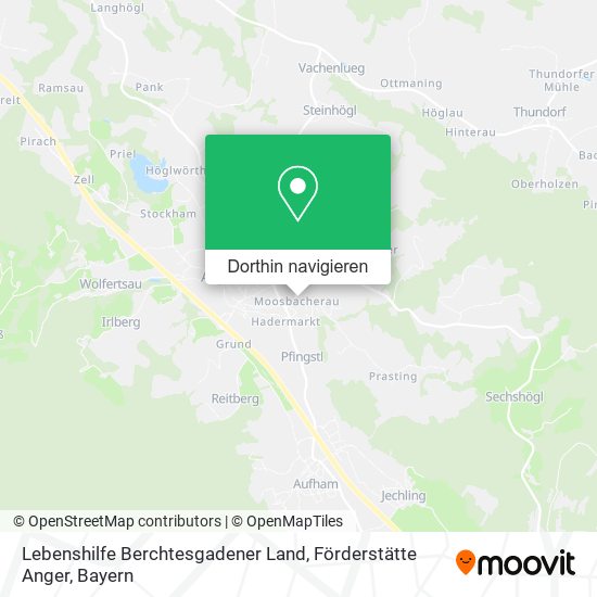 Lebenshilfe Berchtesgadener Land, Förderstätte Anger Karte