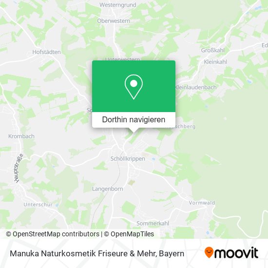 Manuka Naturkosmetik Friseure & Mehr Karte