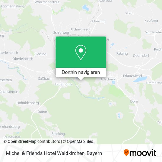 Michel & Friends Hotel Waldkirchen Karte