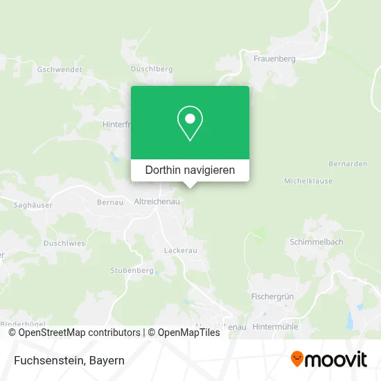 Fuchsenstein Karte