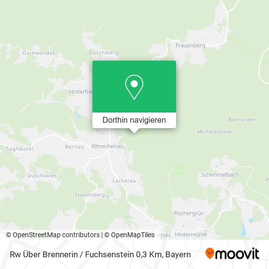 Rw Über Brennerin / Fuchsenstein 0,3 Km Karte
