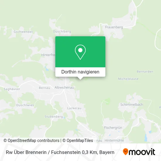Rw Über Brennerin / Fuchsenstein 0,3 Km Karte
