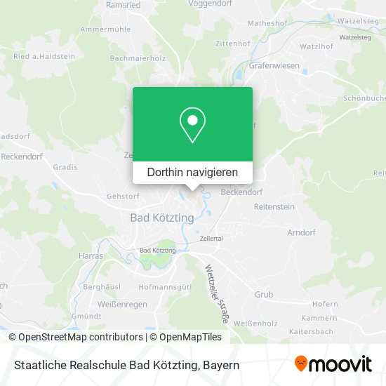 Staatliche Realschule Bad Kötzting Karte