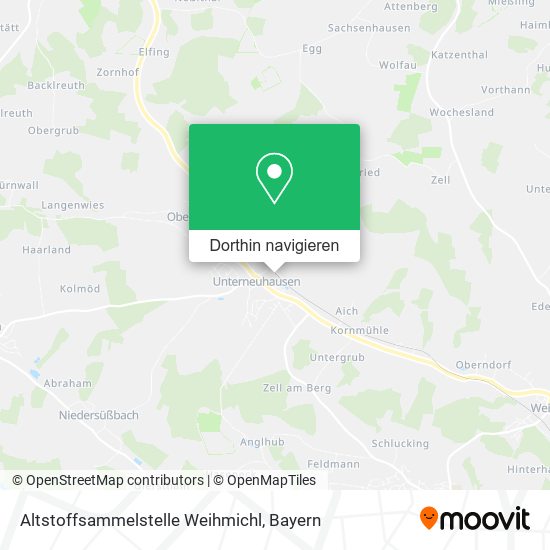 Altstoffsammelstelle Weihmichl Karte