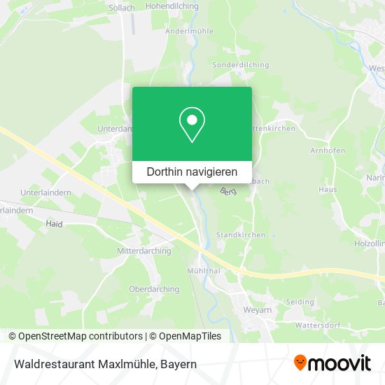 Waldrestaurant Maxlmühle Karte