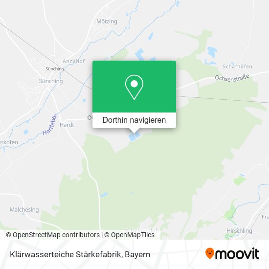 Klärwasserteiche Stärkefabrik Karte