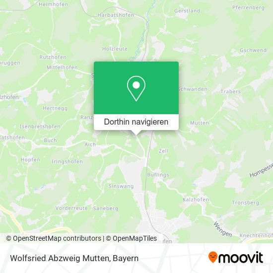 Wolfsried Abzweig Mutten Karte