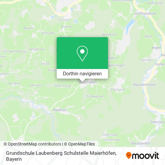 Grundschule Laubenberg Schulstelle Maierhöfen Karte