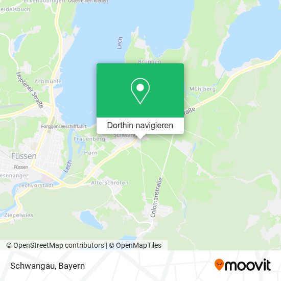 Schwangau Karte