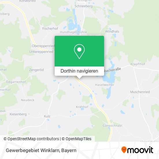 Gewerbegebiet Winklarn Karte