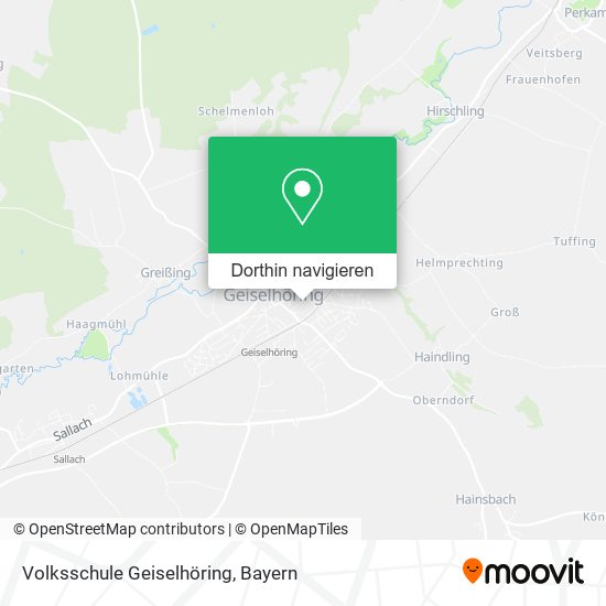 Volksschule Geiselhöring Karte