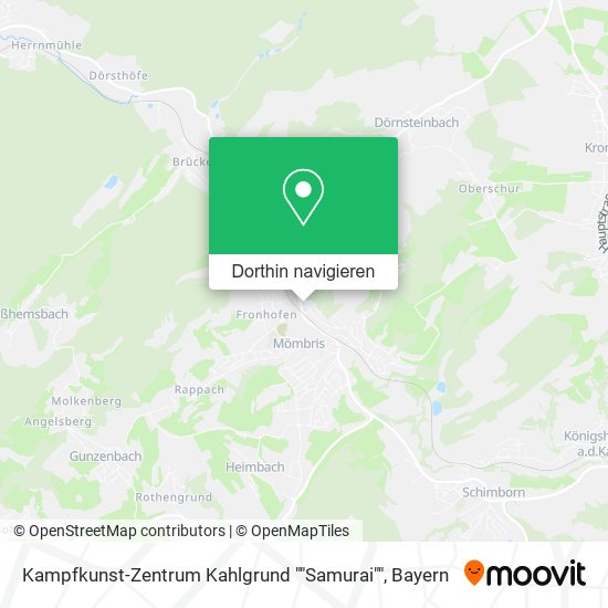 Kampfkunst-Zentrum Kahlgrund ""Samurai"" Karte