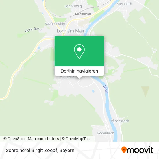 Schreinerei Birgit Zoepf Karte