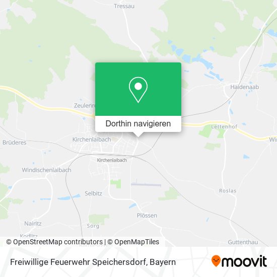 Freiwillige Feuerwehr Speichersdorf Karte