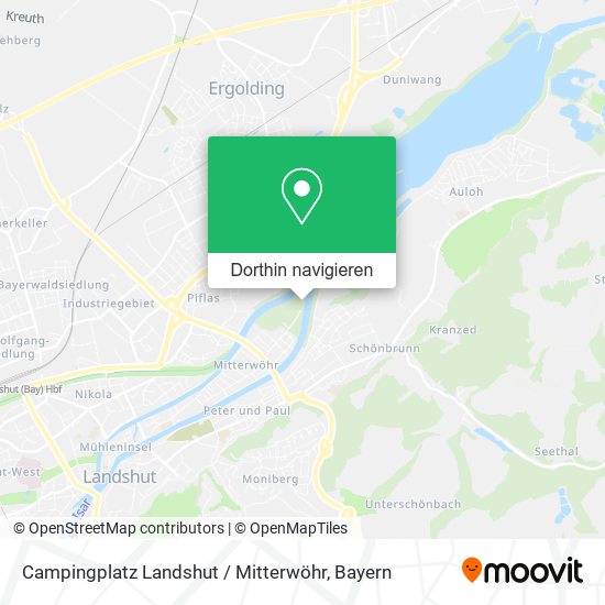 Campingplatz Landshut / Mitterwöhr Karte