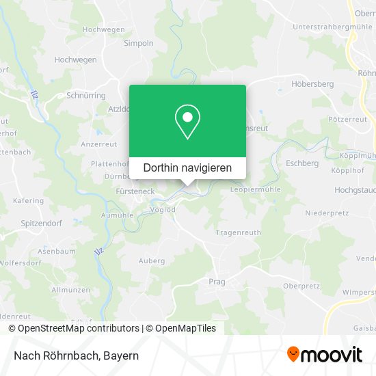 Nach Röhrnbach Karte