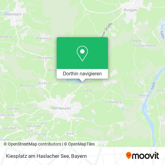 Kiesplatz am Haslacher See Karte