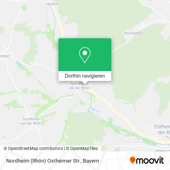 Nordheim (Rhön) Ostheimer Str. Karte