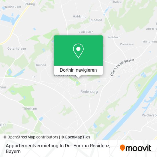 Appartementvermietung In Der Europa Residenz Karte