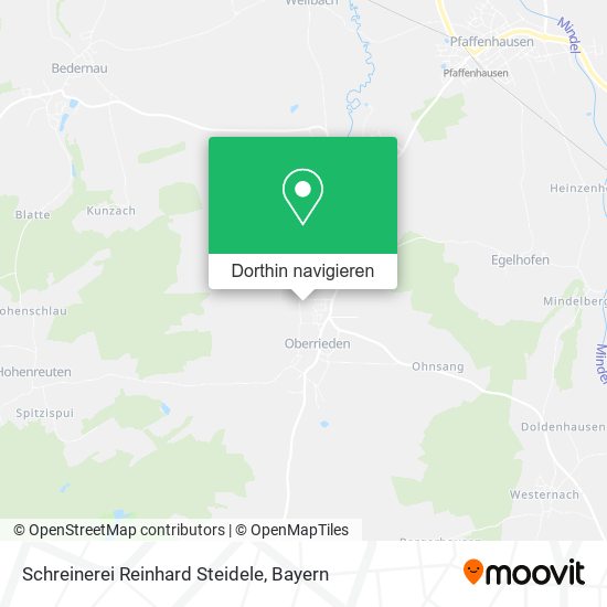 Schreinerei Reinhard Steidele Karte