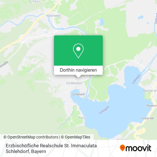 Erzbischöfliche Realschule St. Immaculata Schlehdorf Karte
