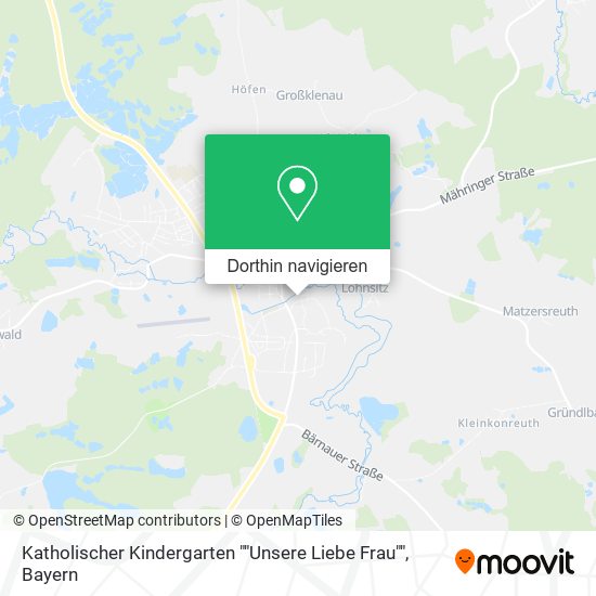 Katholischer Kindergarten ""Unsere Liebe Frau"" Karte